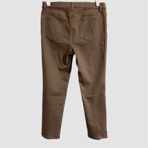 Chico’s Perfect Stretch Girlfriend Slim Leg Tan Ankle Jeans Size 0/ Small - Picture 3 of 5